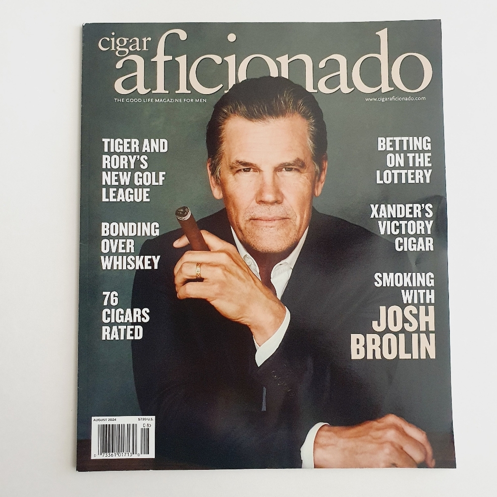 Cigar Aficionado Magazine July August 2024 Josh Brolin 76 Cigars Rated Whiskey